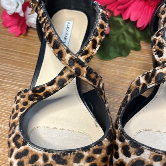 Alex Marie Carena Leopard Haircalf Ballet Flats Size 6.5 - Picture 3 of 11